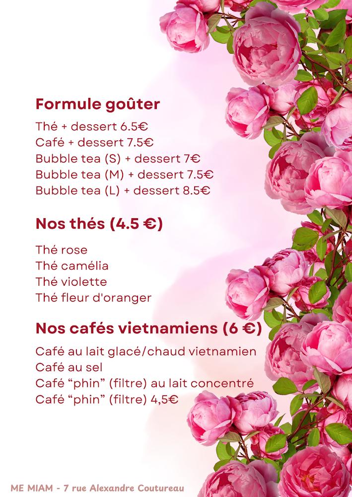 Mé miam - Menu Image 4